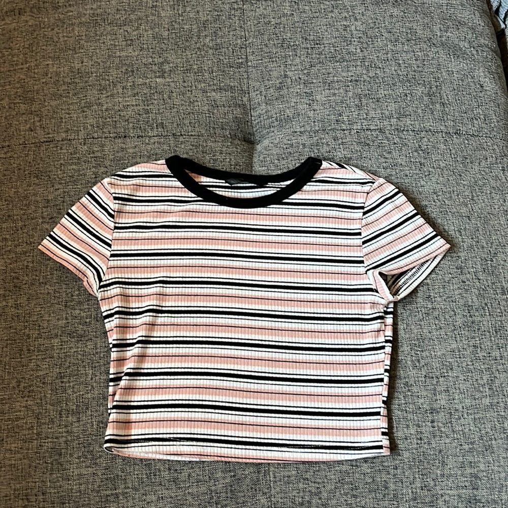 striped shein top!